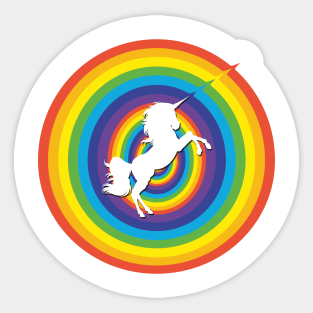 Rainbow Fantasy Unicorn Sticker